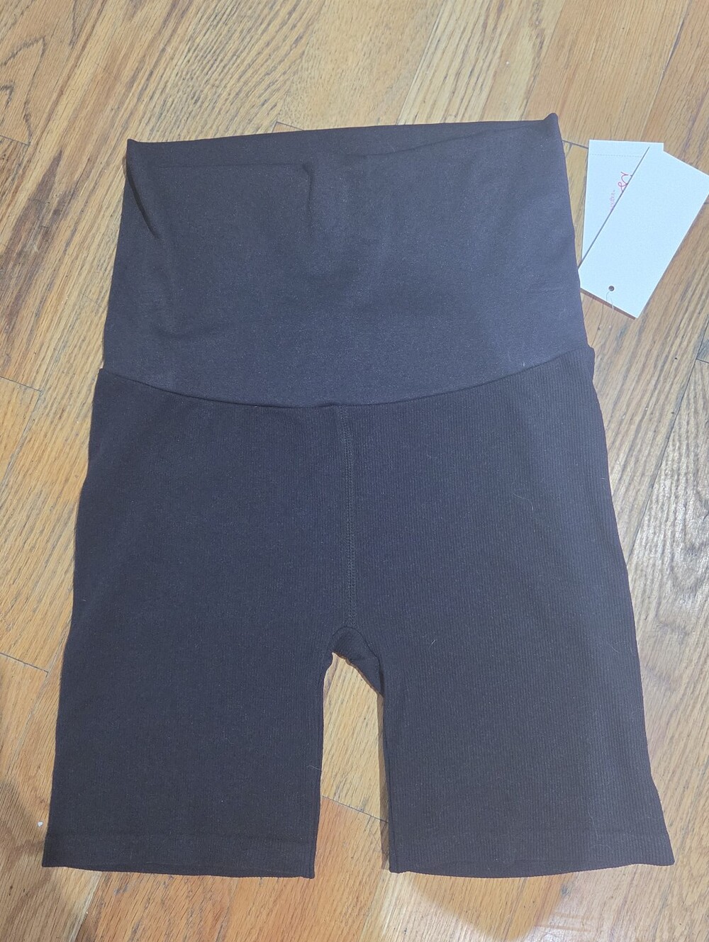 Ingrid & Isabel Black High-Rise Bike Shorts
